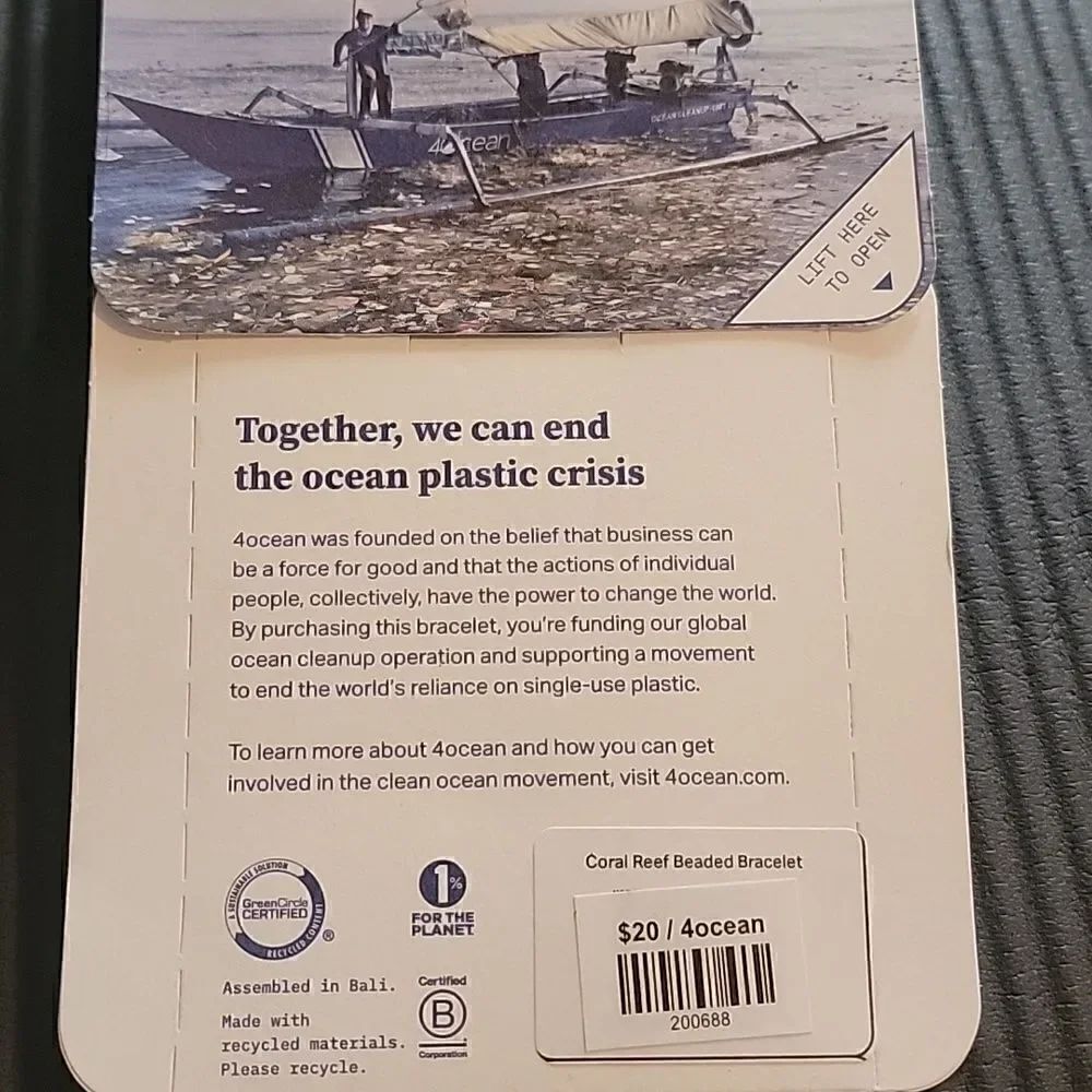 2 for $30.  4Ocean adjustable bracelet - Picture 2 of 5